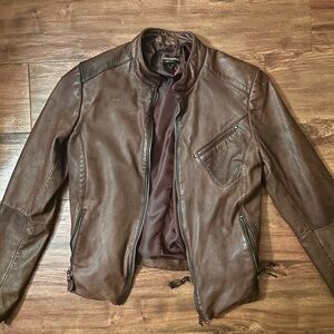 Danier brown leather jacket